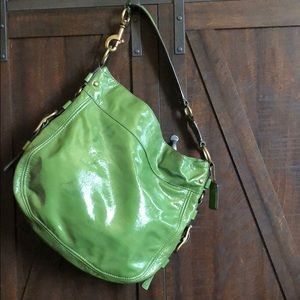 Green Coach Tote